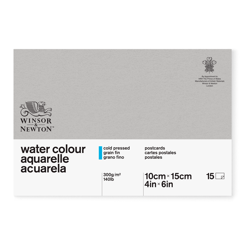 Bloco Para Aquarela Postcards Winsor & Newton 10x15cm 15 Folhas